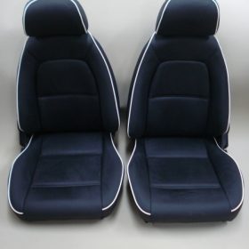 Mazda MX5 Seats - Black and White Piping